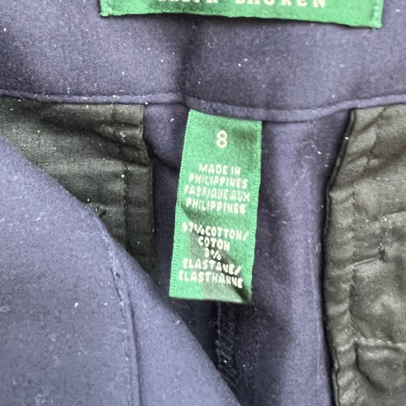 Lauren Ralph Lauren Vintage, Full Button, Knee Length, Straight Skirt, Navy | 8 - Picture 11 of 13